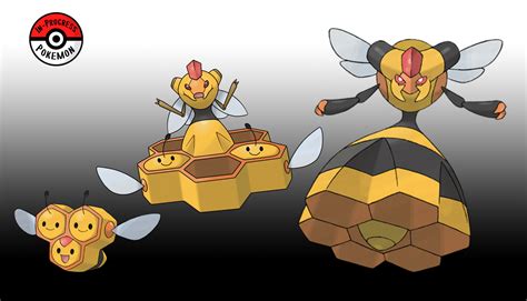 In Progress Pokemon Evolutions 415 5 Combee Are Formed Of Three Grubs Each