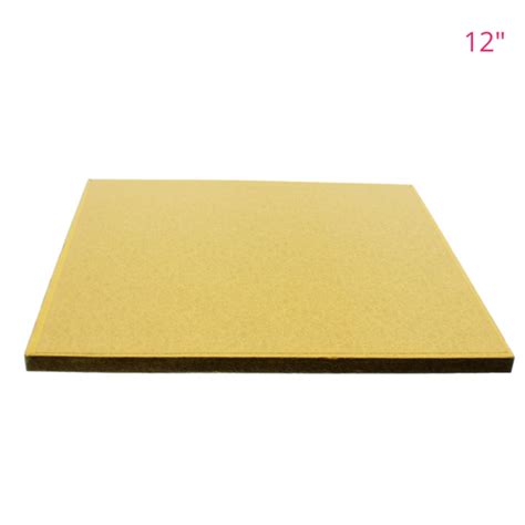 12 Inch 30cm Gold Square Cake Drum Thick Board From Only 99p