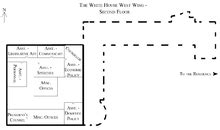 Detail of the 1929 floor plan of the west wing. West Wing - Wikipedia