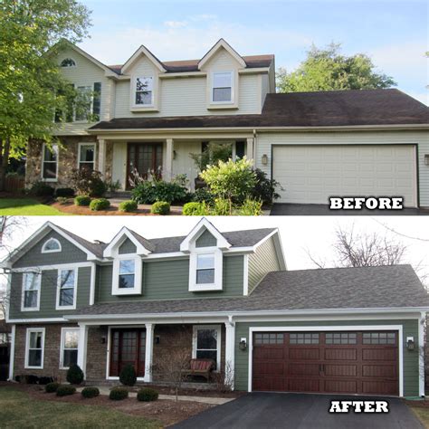 Before And After Featuring James Hardies Hardieplank Siding Home