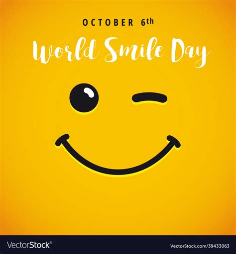 World Smile Day Banner Royalty Free Vector Image