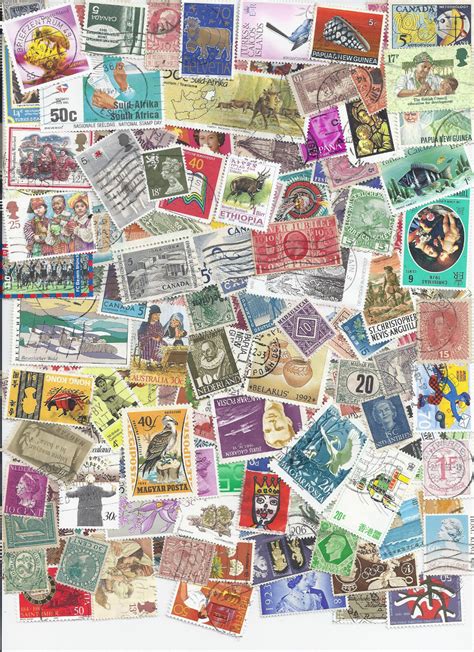 Worldwide Kiloware Collection 120 Different Stamp Packet Off Paper