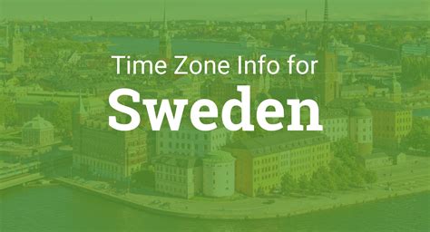 Time Zones In Sweden