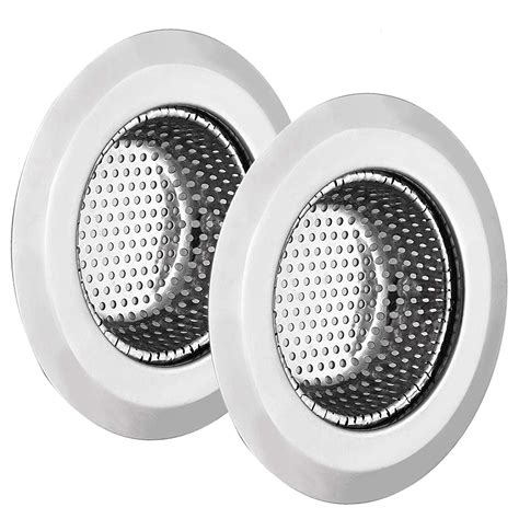 The kitchen sink post type basket strainer duo locknut style with stainless steel body by lasco can fit up to 3 ½ opening, which makes it perfect to use in standard sized kitchen sink openings. 2 Pcs 4.5" Stainless Steel Large Wide Rim Sink Strainer ...