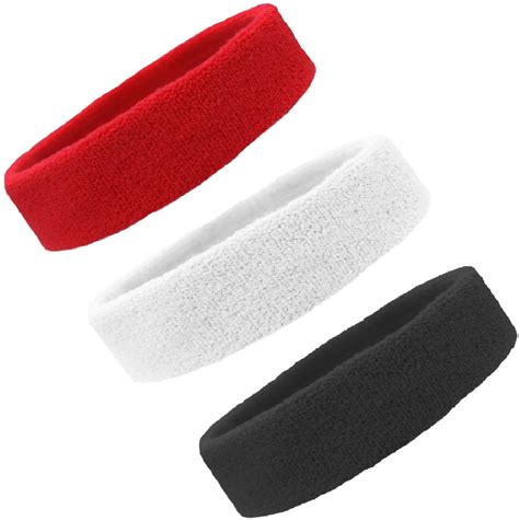 Headband 10 Pieces Sports For Men And Women Sweatband Elastic Hair