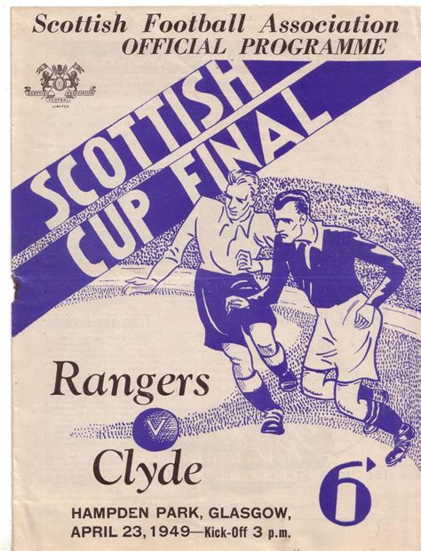 This is the official facebook page you can watch them live right here on this facebook page, as well as on the scottish cup twitter. Old Scottish Football: Rangers v Clyde 1949 Scottish Cup ...