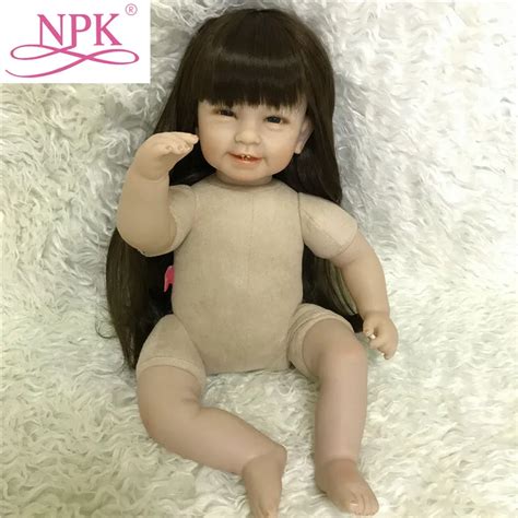 Npk Cm Inch Diy Reborn Naked Doll With Soft Pp Cotton Body Creatived Reborn Baby Doll Toys