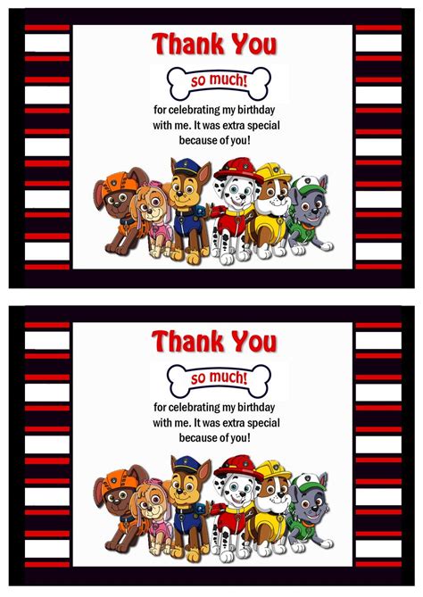 Paw patrol printables for birthday. paw-patrol-thank-you1.jpg 1,000×1,413 pixels | Paw patrol birthday, Paw patrol printables, Paw ...