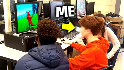 Playing Fortnite In Summer School Got Caught Youtube