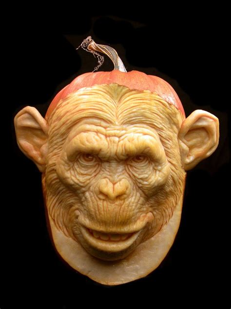 Monkey Villafane Pumpkin Carving Amazing Pumpkin Carving Awesome