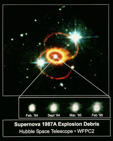 Hubble Image Of The Supernova Remnant Sn 1987a Photograph By Nasaesa