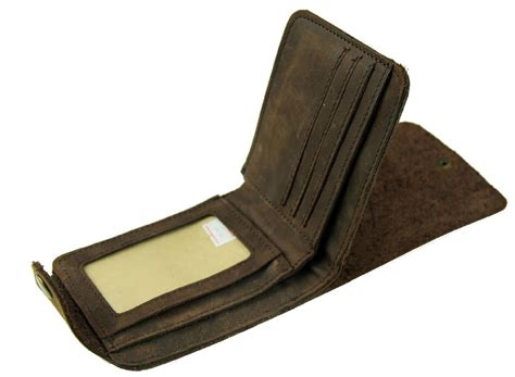 They often exude a slim and sleek aesthetic combining materials such as leather, carbon fibre, and aluminum to create the perfect wallet. Mens leather money clip wallet, coffee mens leather billfolds - BagsWish