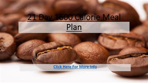 Calaméo 21 Day 1600 Calorie Meal Plan