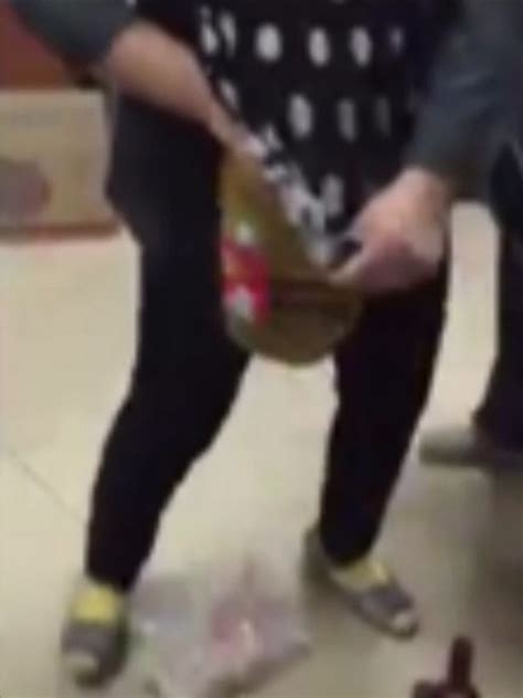 Watch Moment Shoplifter Shows How She Hid Full Basket Of Shopping In Her Trousers World News