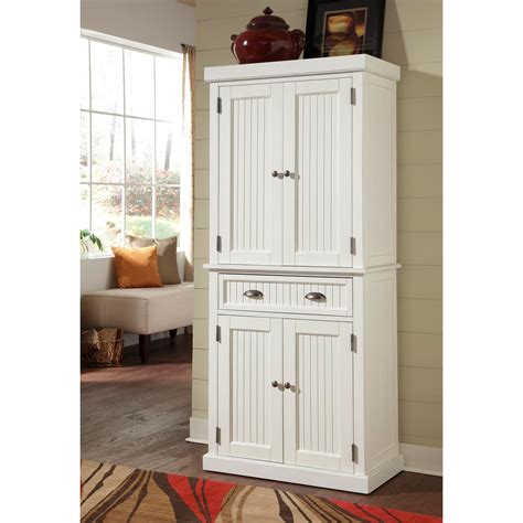 Vingli white pantry cabinet, kitchen pantry storage cabinet, freestanding pantry cupboard, 2 door pantry for laundry room, kitchen, apartment. Best Free Standing Linen Closet - HomesFeed