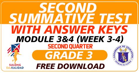 Quiz 2 Summative Test Grade 3 Q2 The Teachers Craft