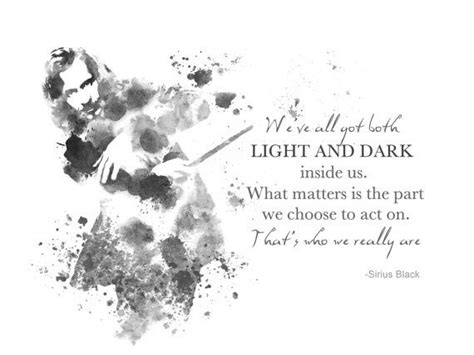 Art Print Sirius Black Quote Harry Potter Illustration