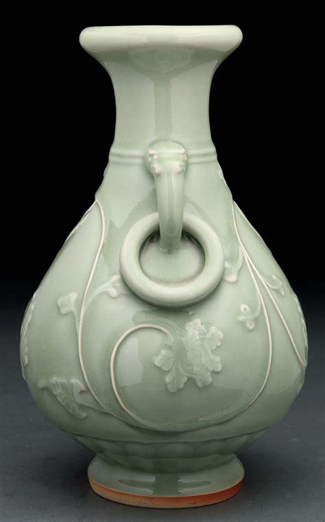 Lot Detail Antique Chinese Porcelain Celadon Vase