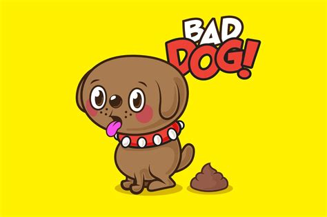 Funny Cartoon Dog Illustration Custom Designed Illustrations
