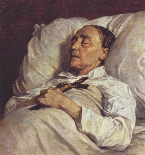 Portrait Of Madame Mazois On Her Deathbed Henri Regnault