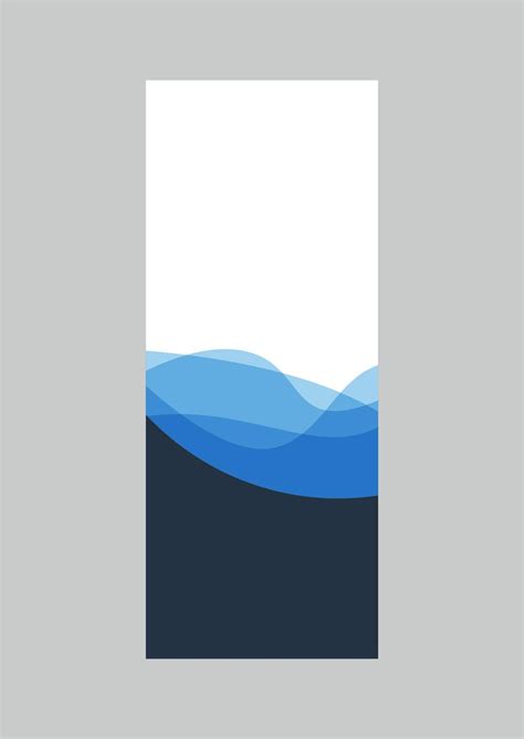Vertical Banner Template Blue Color Free Download Vector