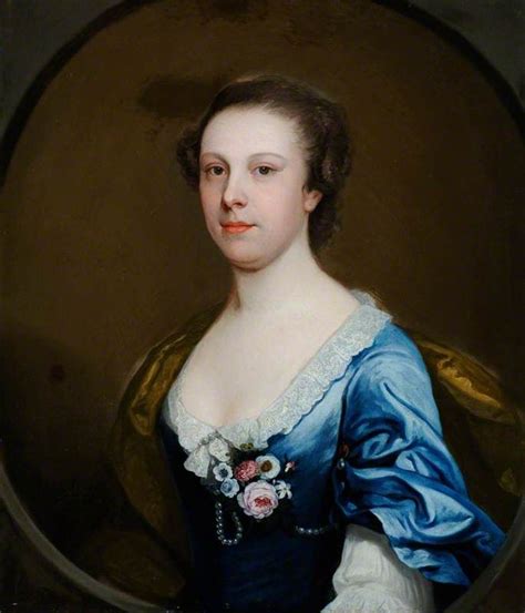 Portrait Of An Unknown Lady In A Blue Dress Art Uk Portrait Lady