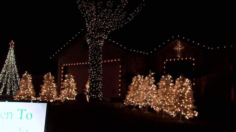 Christmas Light Show Amazing Grace Techno Youtube