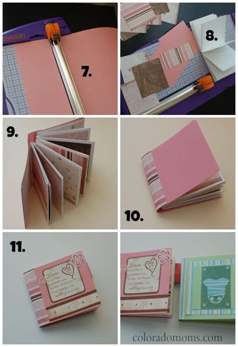 How To Make A Mini Photo Album Mini Photo Albums Photo Album Diy Diy Photo Photo Book