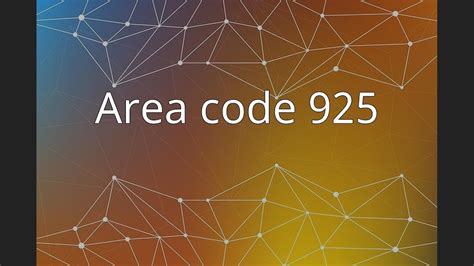 Area Code 925 Youtube