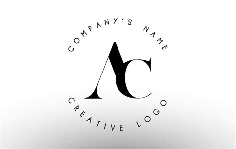 Letters Ac A C Logo With A Minimalist Design Simple Ac Icon With