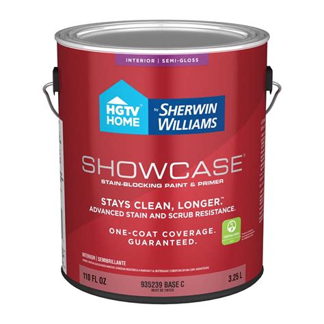 Hgtv Home By Sherwin Williams Showcase Semi Gloss Tint Base Acrylic