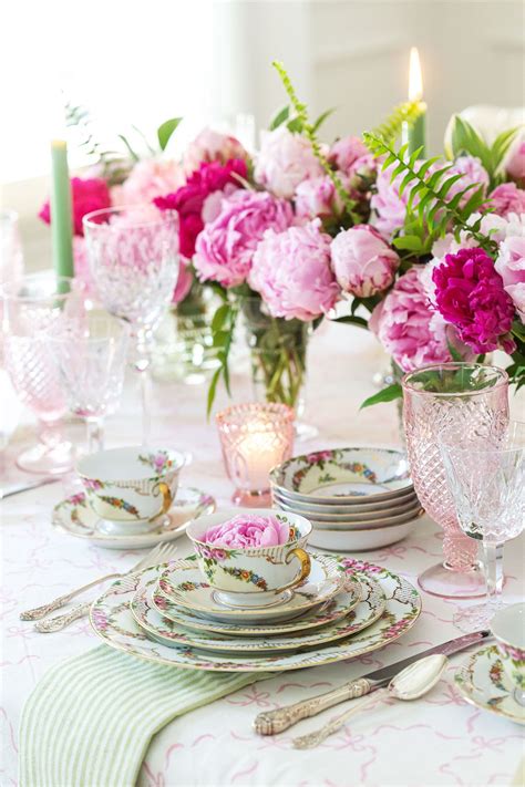 Gorgeous Elegant Floral Tea Party Tablescape Pizzazzerie