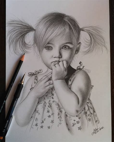 Drawing Of A Little Girl