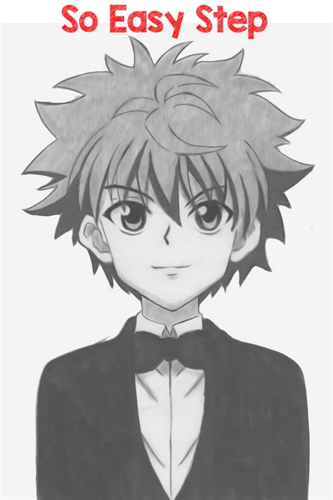 How To Draw Killua Step By Step Anime Drawings For Beginners Manga