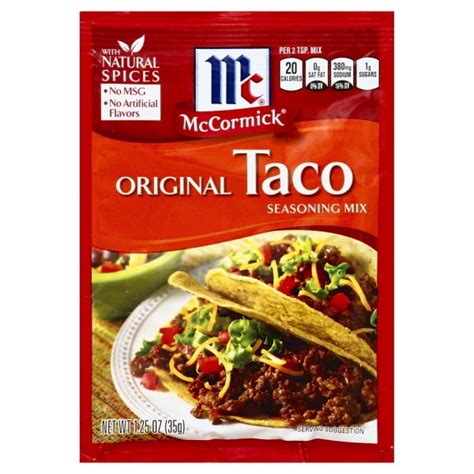 Mccormick Original Taco Seasoning Mix 125