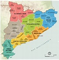Mapa Catalunya Pobles | Mapa