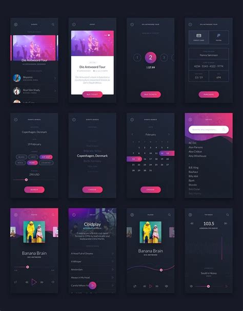 Music Uiux Mobile App Kit Ios App Design Ios App Design Inspiration