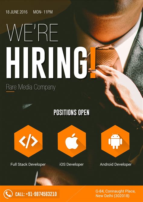 flyer design for hiring recruitment poster design hiring poster job ads