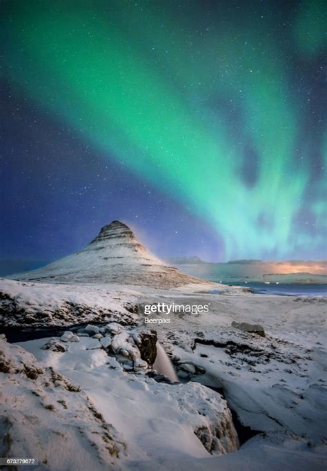 The Northern Light At Kirkjufell Iceland High Res Stock Photo Getty