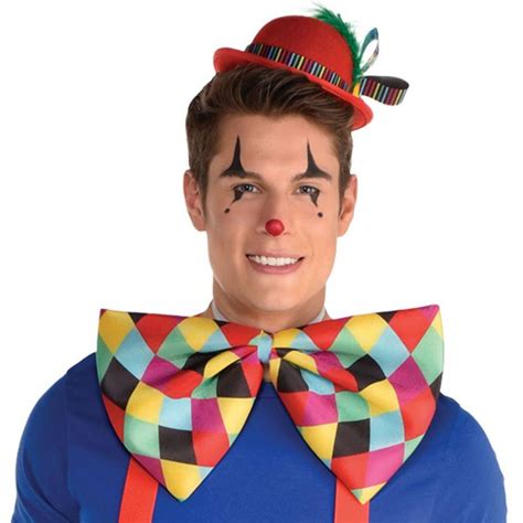 Checkered Oversized Clown Bow Tie Party City