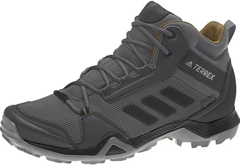 A durable rubber outsole gives you surefooted grip on wet and dry surfaces on your trail run or hike.` submit review. adidas TERREX AX3 Mid Gore-Tex Hiking Shoes Waterproof Men ...