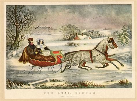 Currier And Ives Print Home To Thanksgiving Litho Etsy