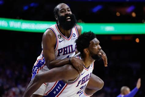 Excelling Individually Joel Embiid James Harden Catapult Sixers To Eastern Conference