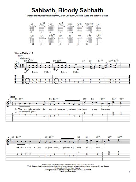 Black Sabbath Sabbath Bloody Sabbath Sheet Music Pdf Notes Chords Pop Score Bass Guitar