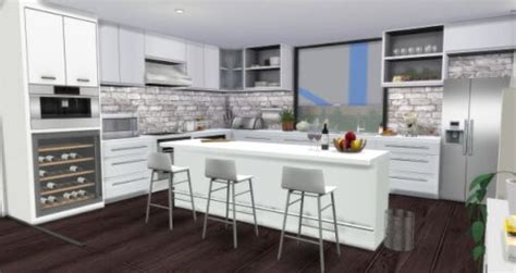Find sims 4 cc in simsday. Modern Kitchen by AymiasSims for The Sims 4 | Sims 4 kitchen cabinets, Sims 4 kitchen, Modern ...