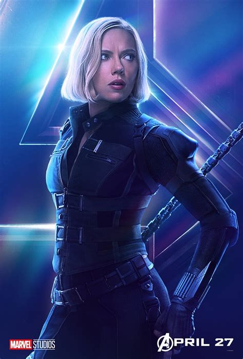 Scarlett Johansson As Black Widow Natasha Romanoff From Avengers Infinity War Character