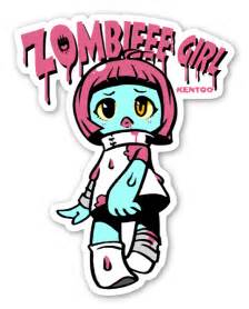 Die Cut Zombieee Girl Stickerapp Shop