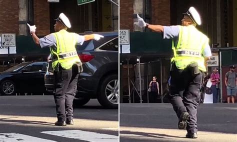 instagram captures video of cop dancing while directing traffic daily mail online