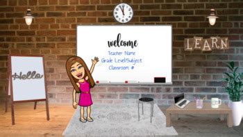 This roundup includes links and examples for : Bitmoji Brick Virtual Classroom Back to School Night Open ...