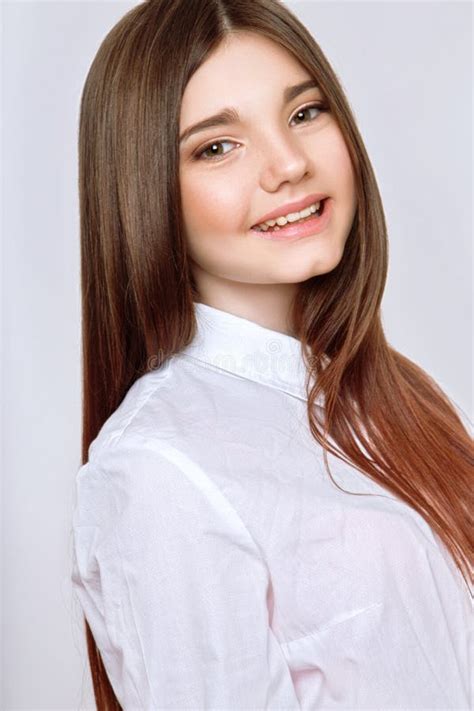 A Beautiful 13 Years Old Girl Stock Photo Image Of Smiling